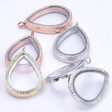 10Pcs Heart Locket Pendant Couple Love Glass Relicario Colgantes Jewelry