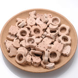 10Pcs Wooden Mini Animal Elephant Airplane Baby Teether DIY BPA Pacifier Chain