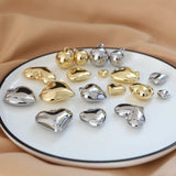 10Pcs Love Heart Pendants DIY Necklace Bracelet Earrings for Jewelry Making