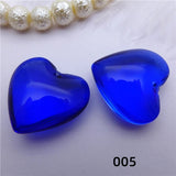 10Pcs Heart Gemstone Charm Pendants for Valentines