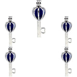 10Pcs Love Keys Pearl Cage Locket Diffuser Pendant DIY Jewelry Bulk