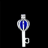 10Pcs Love Keys Pearl Cage Locket Diffuser Pendant DIY Jewelry Bulk