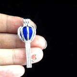 10Pcs Love Keys Pearl Cage Locket Diffuser Pendant DIY Jewelry Bulk