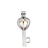 10Pcs Love Keys Pearl Cage Locket Diffuser Pendant DIY Jewelry Bulk