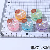 10Pcs Luminous Hamburg Resin Charms for DIY Jewelry Making