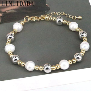 10Pcs Freshwater Pearl Bracelets Adjustable Beaded Pearls Jewelry