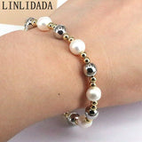 10Pcs Freshwater Pearl Bracelets Adjustable Beaded Pearls Jewelry