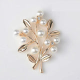 10Pcs Metal Branch Leaf Pearls Charms For Jewelry Making