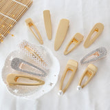 10Pcs Hairpins Base Blank Square Hair Clip for Jewelry Making Diy Girls
