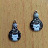 10Pcs Metal Cat Pendant Collection for DIY Jewelry