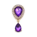 10Pcs Metal Resin Rhinestone Pendant Button for Clothing Wedding DIY