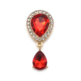 10Pcs Metal Resin Rhinestone Pendant Button for Clothing Wedding DIY