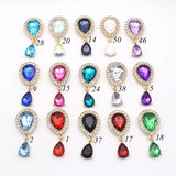 10Pcs Metal Resin Rhinestone Pendant Button for Clothing Wedding DIY