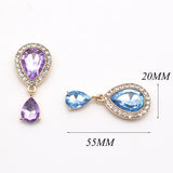 10Pcs Metal Resin Rhinestone Pendant Button for Clothing Wedding DIY
