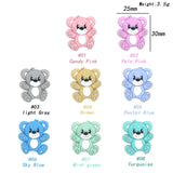 10Pcs Mini Animal Mix Silicone Beads DIY Bracelet Jewelry Bulk Accessories