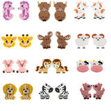 10Pcs Mini Animal Mix Silicone Beads DIY Bracelet Jewelry Bulk Accessories