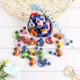 10Pcs Mini Car Silicone Beads DIY Jewelry Making Baby Accessories