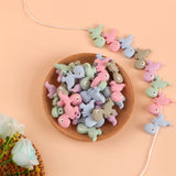 10Pcs Mini Dinosaur Silicone Teether Beads Baby Care DIY Pacifier Chain