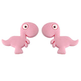 10Pcs Mini Dinosaur Silicone Teether Beads Baby Care DIY Pacifier Chain