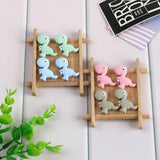 10Pcs Mini Dinosaur Silicone Teether Beads Baby Care DIY Pacifier Chain