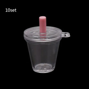10Pcs Mini Frappuccino Cup Coffee Cup Dollhouse Plastic Cake Ice Crea