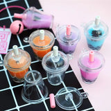 10Pcs Mini Frappuccino Cup Coffee Cup Dollhouse Plastic Cake Ice Crea