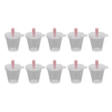 10Pcs Mini Frappuccino Coffee Cup Dollhouse Plastic Ice Cream Cups Keychain