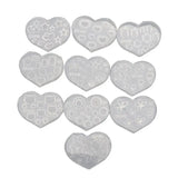 10Pcs Mini Nail Art Silicone Mold Cat Bear Flower Letter Resin Mold Jewelry Tool