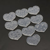 10Pcs Mini Nail Art Silicone Mold Cat Bear Flower Letter Resin Mold Jewelry Tool