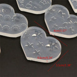 10Pcs Mini Nail Art Silicone Mold Cat Bear Flower Letter Resin Mold Jewelry Tool