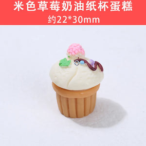 10Pcs Resin Cake Charms Pendants DIY Jewelry Making Accessories