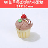 10Pcs Resin Cake Charms Pendants DIY Jewelry Making Accessories