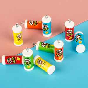 10Pcs Potato Chips Resin Charms for DIY Jewelry Making