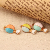 10Pcs Mix Hot Air Balloon Charms Metal Pendants for Jewelry Making