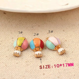 10Pcs Mix Hot Air Balloon Charms Metal Pendants for Jewelry Making