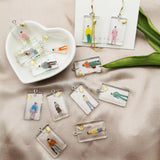 10Pcs Mixed Geometric Villain Resin Charms Earring Bracelet Hair DIY Accessories