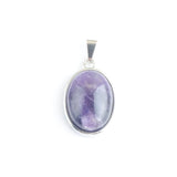 10Pcs Mixed Natural Gemstone Tiny Oval Pendants Opal Aventurine Charms