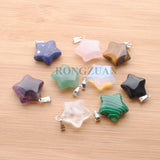 10Pcs Mixed Stone Charms Pendants Crystal Opal Beads Necklace Earrings DIY