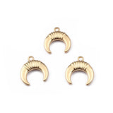 10Pcs Moon Crescent Charms Alloy Pendnats DIY Jewelry Making Accessories