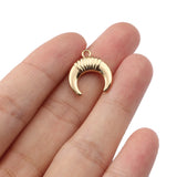 10Pcs Moon Crescent Charms Alloy Pendnats DIY Jewelry Making Accessories