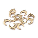 10Pcs Moon Crescent Charms Alloy Pendnats DIY Jewelry Making Accessories