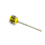 10Pcs Mounted Matt Brushes 0.45MM Wire Yellow Wire Maximat Pro-Texturning Brush