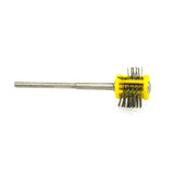 10Pcs Mounted Matt Brushes 0.45MM Wire Yellow Wire Maximat Pro-Texturning Brush