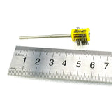10Pcs Mounted Matt Brushes 0.45MM Wire Yellow Wire Maximat Pro-Texturning Brush