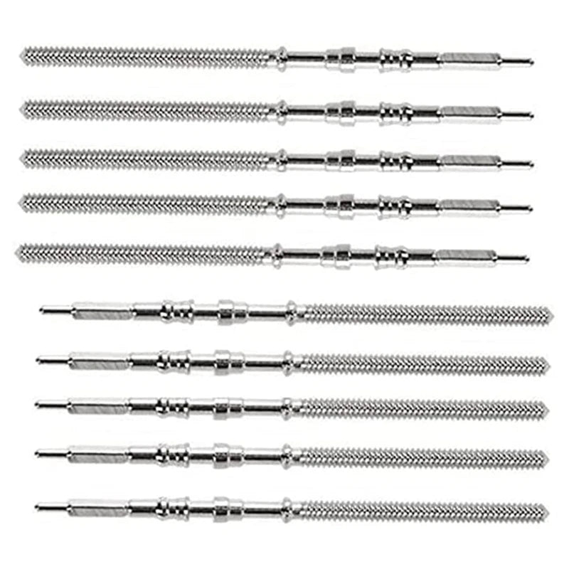 10Pcs Watch Steel Stem Kit NH35 NH36 NH38 NH39 Movement Spare Parts