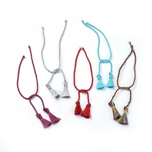 10Pcs Multicolor Tassel Bracelet Making For Women