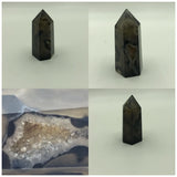 10Pcs Natural Crystal Raw Stone Sakura Agate Column Band Crystal Precipitation
