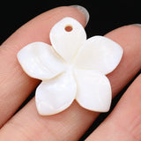 10Pcs Mother Of Pearl Shell Flower Beads DIY Jewelry Making