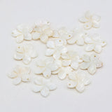 10Pcs Mother Of Pearl Shell Flower Beads DIY Jewelry Making