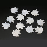 10Pcs Mother Of Pearl Shell Leaf Pendant Beads DIY Jewelry Making